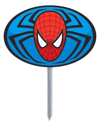 Farebný akrylový zápich - Spiderman 4