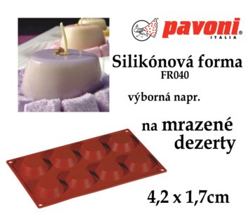 silikónová forma na mrazené dezerty, pavoni, Moussecake, semifreda, Silikónové mini formy na pečenie