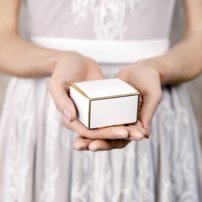 PD Mini krabička elegant so zlatým pásikom 10ks