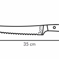 Tescoma- Nôž na chlieb AZZA 22 cm