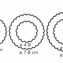 Tescoma - Obojstranné vykrajovače kvety/zubkované kolieska DELÍCIA, 6veľkostí