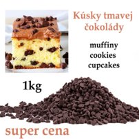 čokoláda do muffinov, tmavá čokoláda, kvalitná čokoláda, muffiny s kúskami čokolády, čokoládové muffiny, cupcake s čokoládou, čokoládové cupcake,